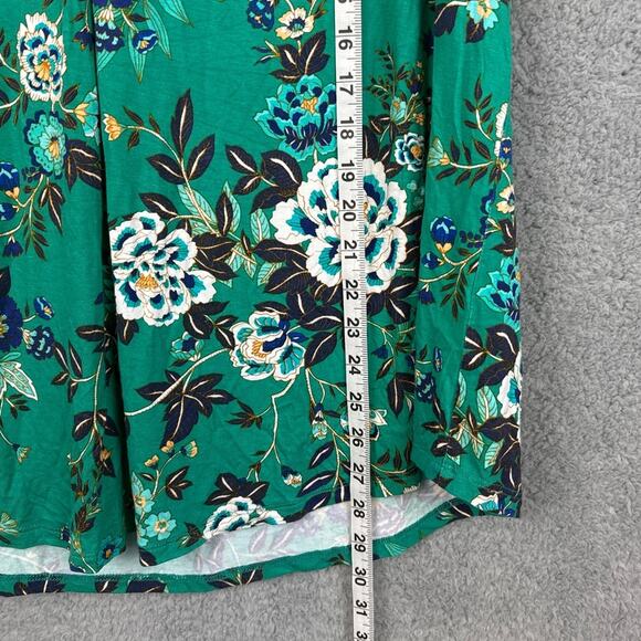 Daniel Rainn Women's Plus Size Green Floral Blouse Lace Detail Size 3X NWOT - Picture 4 of 6